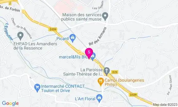 Localisation Station Eni