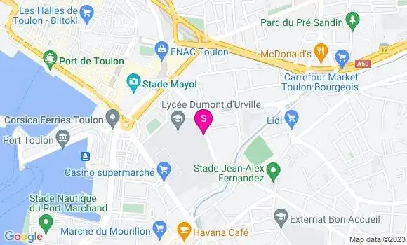 Localisation Relais Toulon