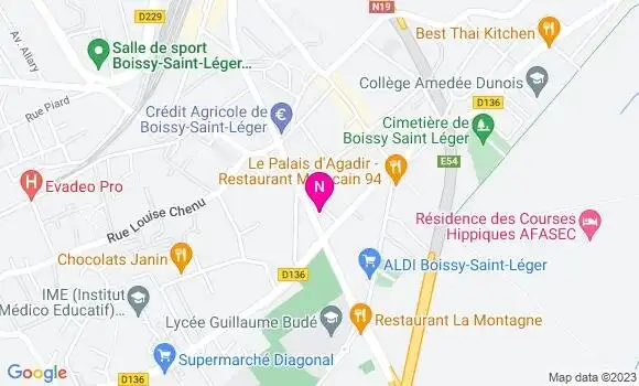 Localisation Thevenin et Ducrot