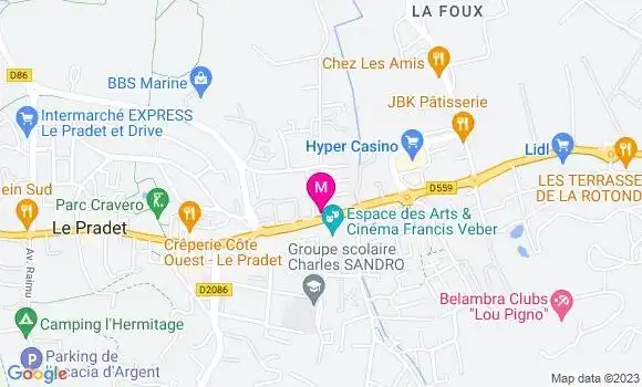 Localisation Esso Express