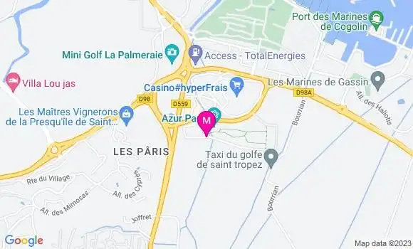 Localisation Relais de la Foux