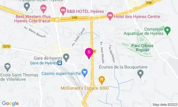 Localisation Esso Express