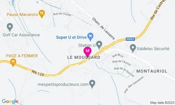 Localisation Station U