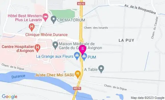Localisation Station de la Durance