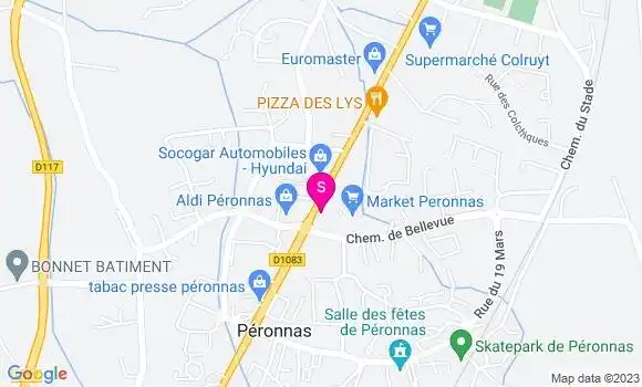 Localisation Carrefour Market