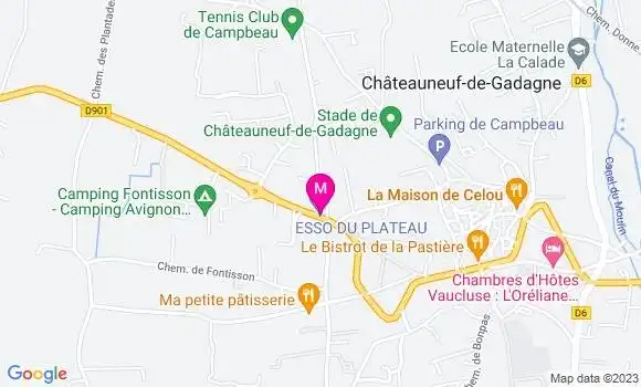 Localisation Esso du Plateau