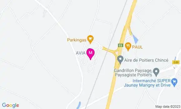Localisation Aire de Jaunay Clan Sud