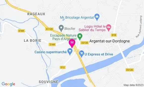 Localisation Casino Supermarché