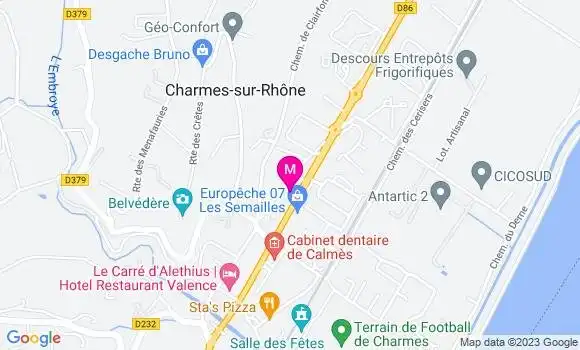 Localisation Relais de Charmes