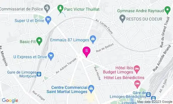 Localisation Esso Express