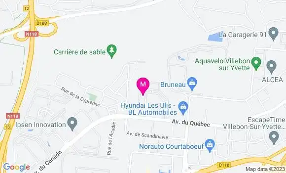 Localisation Relais Orsay les Ulis 2