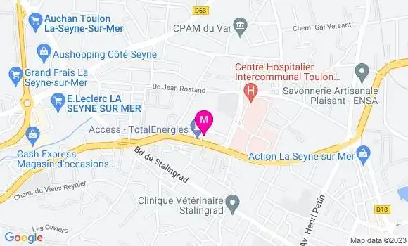 Localisation Access TotalEnergies