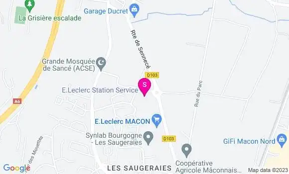 Localisation Station Leclerc