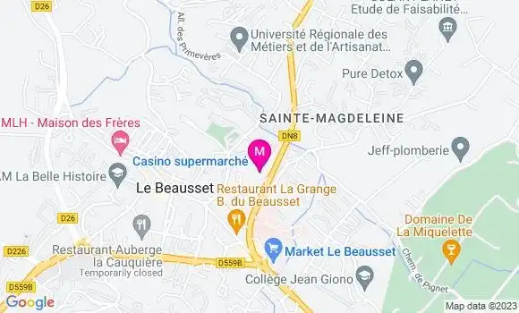 Localisation Supermarché Casino