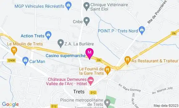 Localisation Supermarché Casino