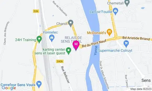 Localisation Relais de Sens