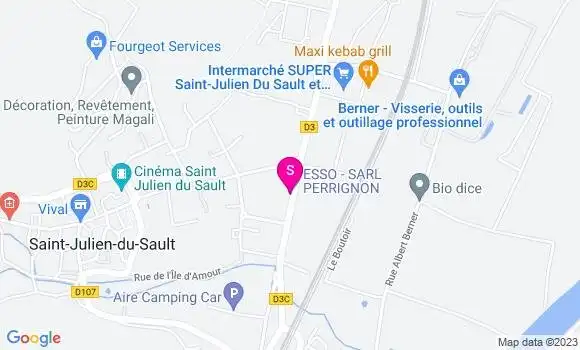 Localisation Esso Perrignon