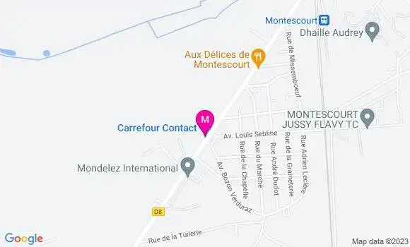 Localisation Carrefour Contact