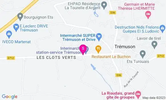 Localisation Intermarché Station