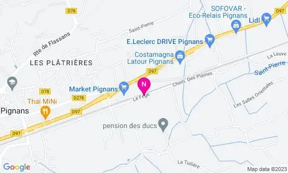 Localisation Carrefour Market