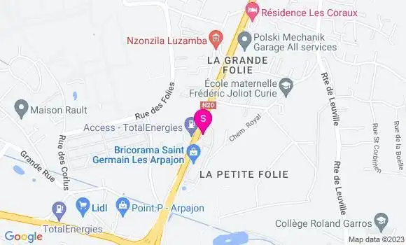 Localisation Esso Express