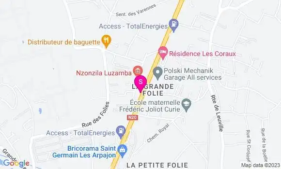 Localisation Relais Grande Folie
