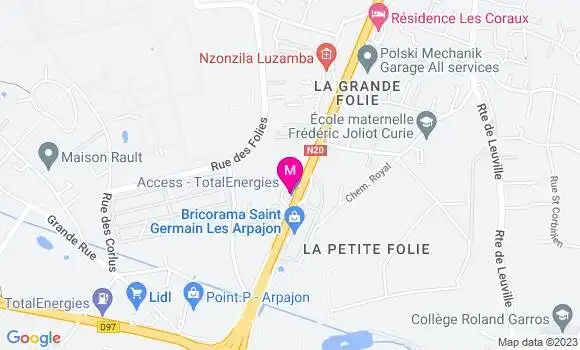 Localisation Access TotalEnergies