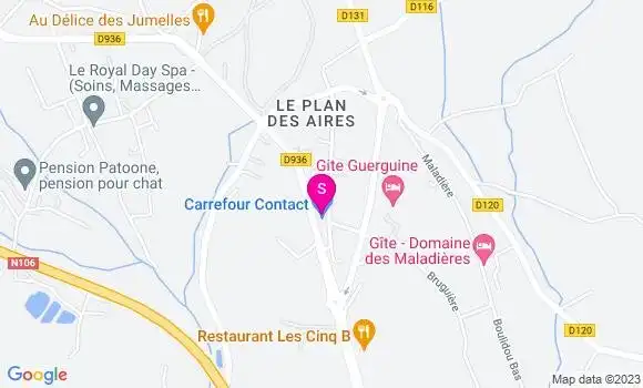 Localisation Carrefour Contact