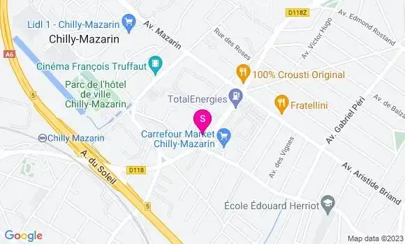 Localisation Esso Express