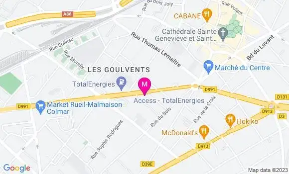 Localisation Relais Nanterre