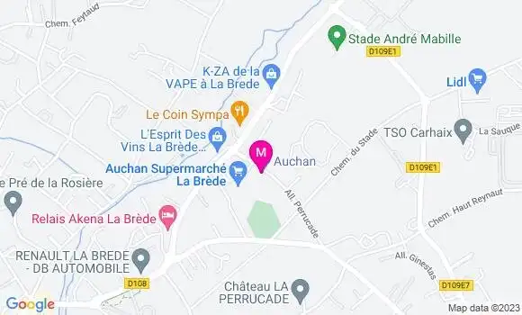 Localisation Auchan