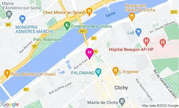 Localisation Relais Pont de Clichy