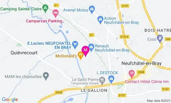 Localisation Station Leclerc