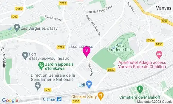 Localisation Esso Express
