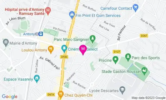 Localisation Esso Express