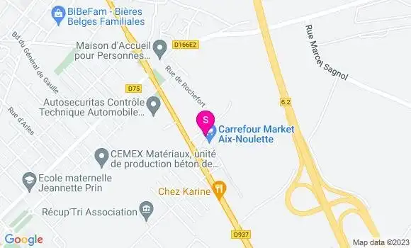 Localisation Carrefour Market