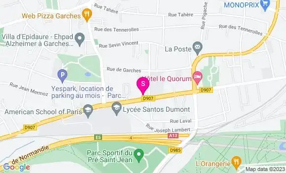 Localisation Esso Express