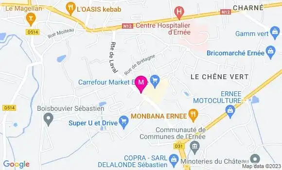 Localisation Carrefour Market
