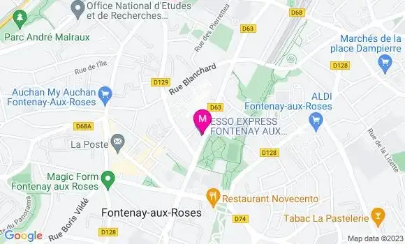 Localisation Esso Express