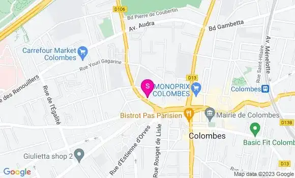 Localisation Bp Edgar Quinet