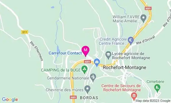 Localisation Carrefour Contact