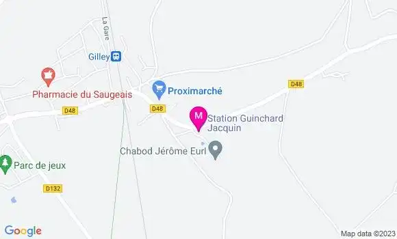 Localisation Station Guinchard Jacquin