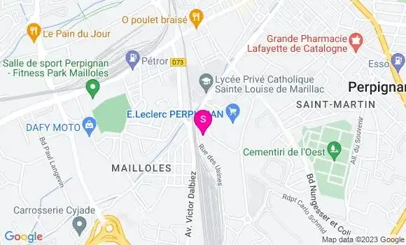 Localisation Station Leclerc