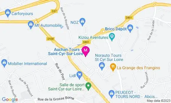 Localisation Auchan