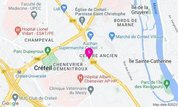 Localisation Esso Express