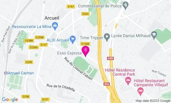 Localisation Esso Express