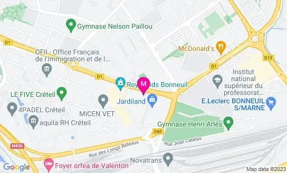 Localisation Esso Express