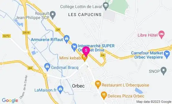 Localisation Carrefour Market