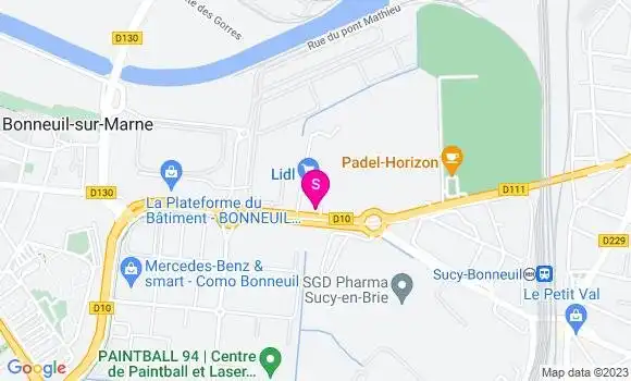 Localisation Esso Express