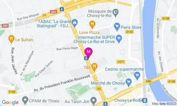 Localisation Esso Express